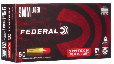 Federal  9mm Luger, 124gr, Syntech PCC