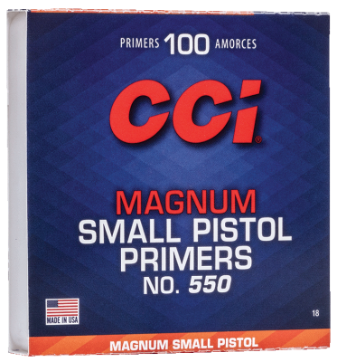 CCI amorces Small Pistol Magnum 550