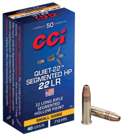 CCI 970 Cartouche .22lr, Quiet-22 Segmented HP