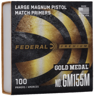 Federal primers Large Magnum Pistol GM155M