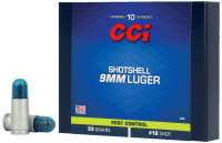 CCI Shotshell 9mm Luger, No. 12, 53gr