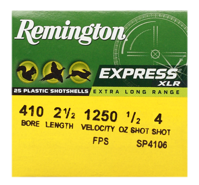 Remington Schrotpatrone 410/65, Express XLR No.4