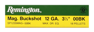 Remington Schrotpatrone 12/89, Magnum Buckshot 00