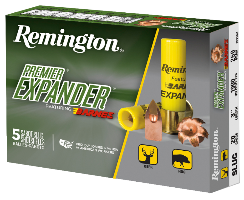 Remington FLG-Patrone 20/76, Premier Expander Slug. 
