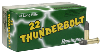 Remington cartouche .22lr, RN 40gr Thunderbolt