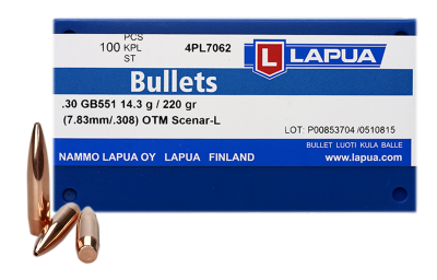 Lapua bullet 7.62mm, Scenar-L OTM 220gr GB551