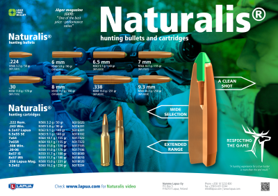 Lapua bullet 7mm, Naturalis 155gr N564