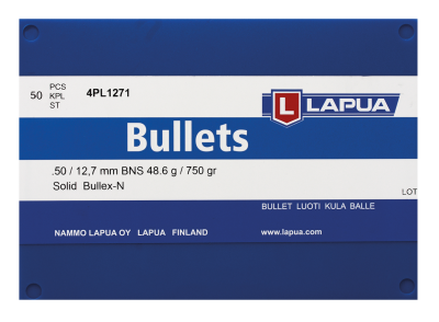 Lapua bullet .50BMG, Bullex-N Solid 750gr