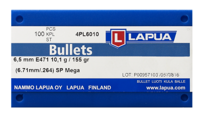 Lapua Projectile 6.5mm, Mega SP 155gr E471