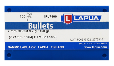 Lapua Projectile 7mm, Scenar-L OTM 150gr GB553