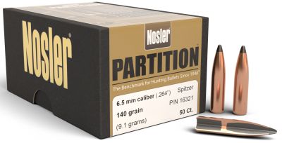 Nosler Projectile 6.5mm,Partition Sp 140gr(50Pcs.)