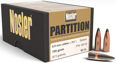 Nosler Projectile 6.5mm,Partition Sp 100gr(50Pcs.)