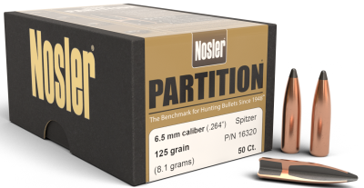 Nosler Projectile 6.5mm,Partition Sp 125gr(50Pcs.)