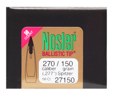 Nosler Projectile .270, BallisticTip 150gr(50Pcs.)