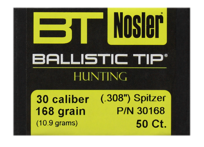 Nosler Geschosse .30, BallisticTip 168gr (50Pcs.)