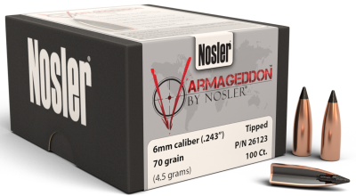 Nosler Projectile 6mm,V.geddon FBTip 70gr(100Pcs.)
