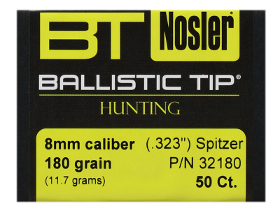Nosler Geschosse 8mm, BallisticTip 180gr (50Pcs.)