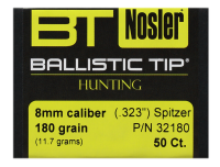 40.7321.80 - Nosler Projectile 8mm,BallisticTip 180gr (50Pcs.)
