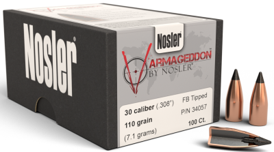 Nosler Projectile .30,V.geddon FBTip 110gr(100Pcs)