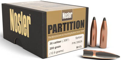 Nosler Projectile .30, Partition Sp 200gr (50Pcs.)