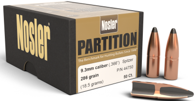 Nosler Projectile 9.3mm,Partition Sp 285gr(50Pcs.)