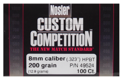 Nosler Projectile 8mm, CC HPBT 200gr (100Pcs.)
