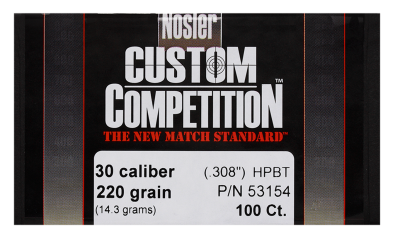 Nosler Projectile .30, CC HPBT 220gr (100Pcs.)