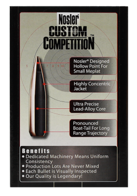 Nosler Projectile 6.5mm, CC HPBT 140gr (100Pcs.)