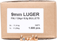 40.5902 - Geco Geschosse 9mm, FMJ 124gr/8g