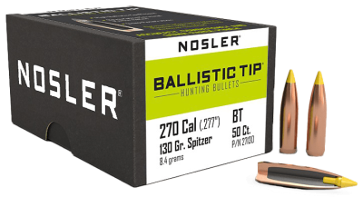 Nosler Projectile .270, BallisticTip 130gr(50Pcs.)