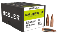 Nosler Projectile 6.5mm,BallisticTip 100gr(50Pcs.)