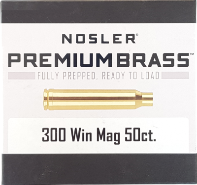 Nosler Hülsen .300WinMag, NC Brass (50Pcs.)
