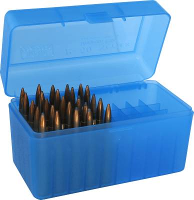 MTM Munitionsbox ClearBlue 50 Patr. Kal.7.5, 30-06