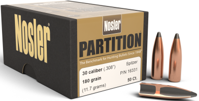 Nosler Projectile .30, Partition Sp 180gr (50Pcs.)