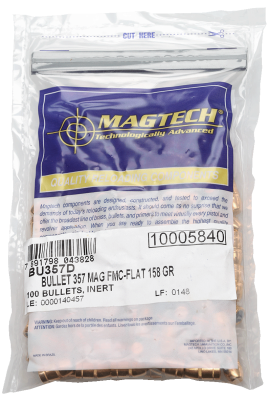 Projectile Magtech .357Mag, FMJ-Flat 158gr