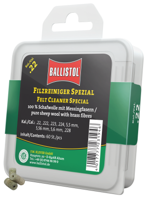 Ballistol Filzreiniger Spezial, Kal. .22 (60Stück)