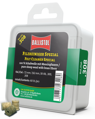 Ballistol Filzreiniger Spezial, Kal. .308 (60Stk)