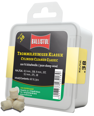 Ballistol Trommelreiniger Klassik, Kal. .38 (60St)