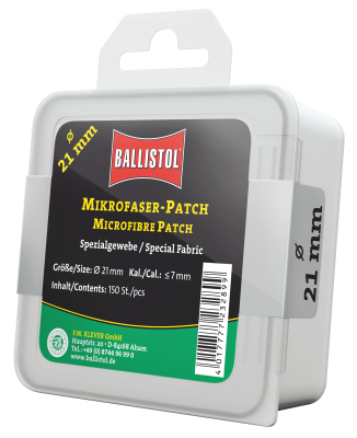 Ballistol patch ronde microfibre Ø21mm (150)