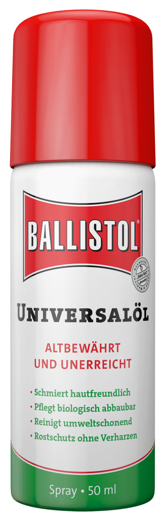 Ballistol huile universelle spray, 50ml :: Ballistol Universal huile ::  MENSCH :: Soins des armes