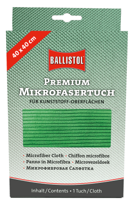Ballistol Premium Mikrofasertuch grün, 40x40cm