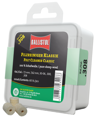 Ballistol Filzreiniger Klassik, Kal. .308 (60Stk)