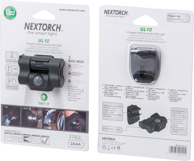 Nextorch Cliplamp UL10, black, LED