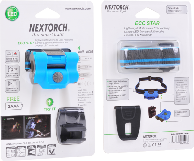 Nextorch lampe frontale Eco Star LED, 30/5Lumens