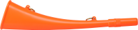 Elless Signalhorn Kunststoff, 25cm orange