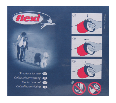 Flexi Long Gurt-Roll-Leine für Hunde bis 60kg