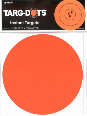 Lyman Target Dots Orange 6" selbstklebend