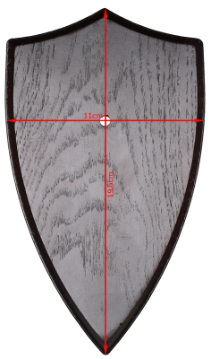 ABL Trophäenschild dunkel 20x12cm für Rehbock