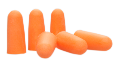 Allen Molded Foam Hearing Protection, 31NRR orange