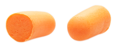 Allen Molded Foam Hearing Protection, 31NRR orange